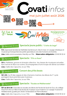 Affiche : Mai-juin-juillet-août 2026